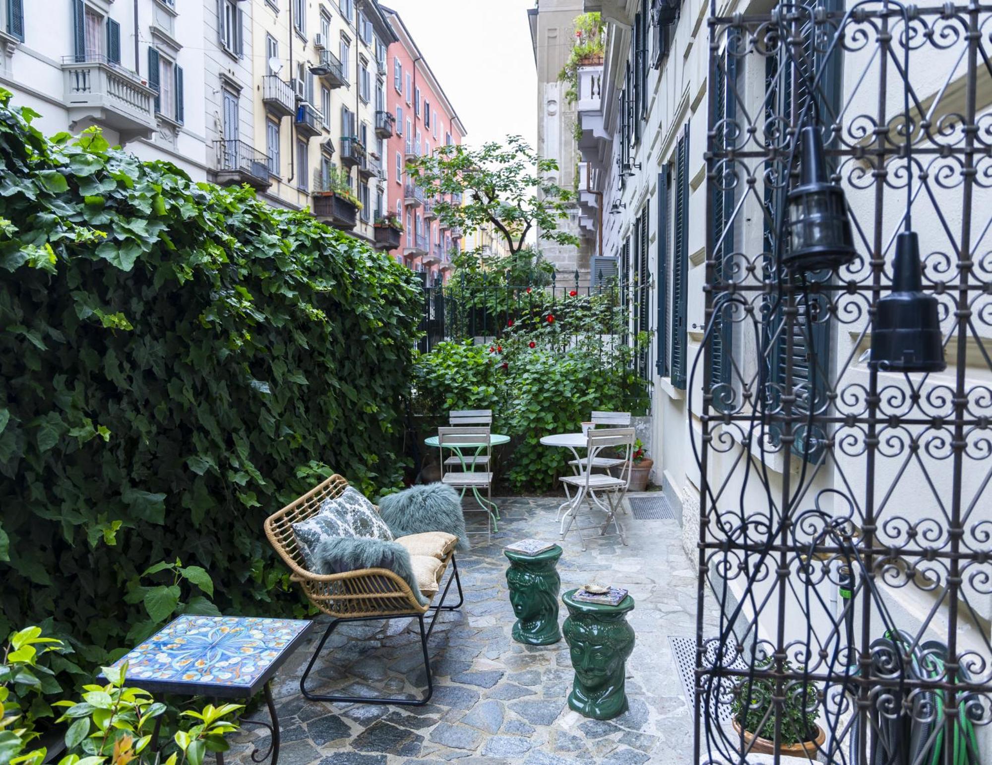 Luxury Bohemian Suite With Private Garden In Milánó Kültér fotó